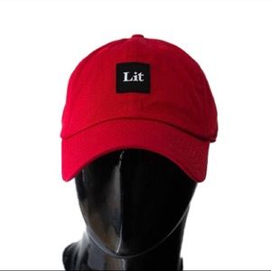 RED LIT DAD HAT